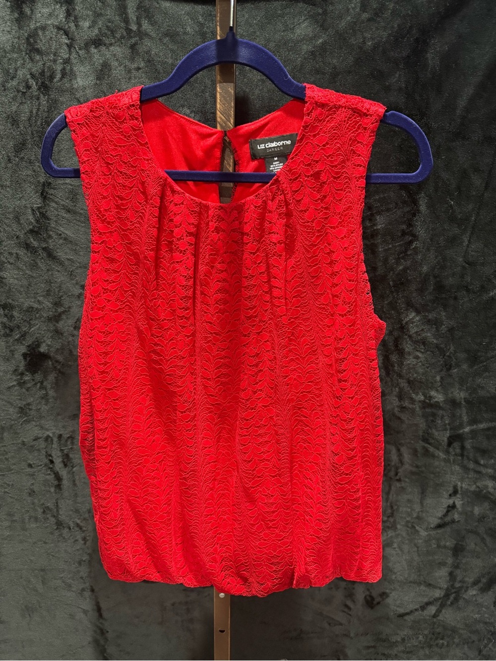 Liz Claiborne Red Lace Sleeveless Camisole